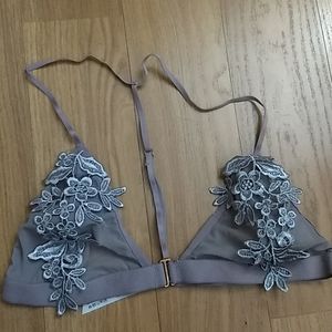 SOLD***Two Urban Outfitters t-back bralettes- teal and mauve